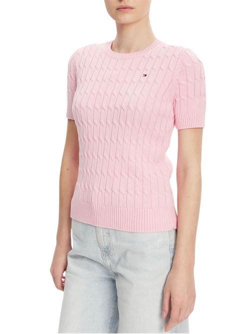 Maglia rosa in cotone Tommy Hilfiger | WW0WW38744TOL